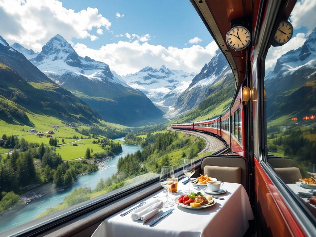 Riding the Glacier Express in Switzerland